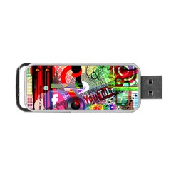 Social Media Interaction Woman Portable Usb Flash (two Sides) by Ravend