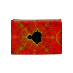 Fractal Mandelbrot Set Pattern Art Cosmetic Bag (medium) by Ravend