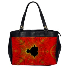 Fractal Mandelbrot Set Pattern Art Oversize Office Handbag by Ravend