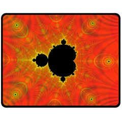 Fractal Mandelbrot Set Pattern Art Fleece Blanket (medium) by Ravend