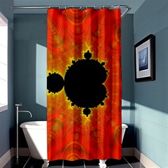 Fractal Mandelbrot Set Pattern Art Shower Curtain 36  X 72  (stall)  by Ravend