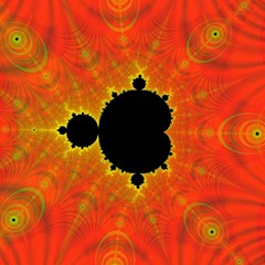 Fractal Mandelbrot Set Pattern Art Play Mat (rectangle) by Ravend