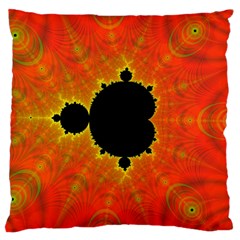 Fractal Mandelbrot Set Pattern Art Large Cushion Case (two Sides) by Ravend