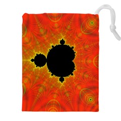 Fractal Mandelbrot Set Pattern Art Drawstring Pouch (5xl) by Ravend