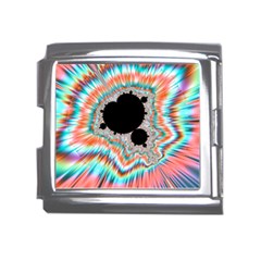 Fractal Abstract Background Mega Link Italian Charm (18mm)