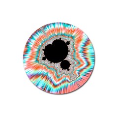 Fractal Abstract Background Magnet 3  (round) by Ravend