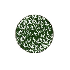 Leaves Pattern Wallpaper Watercolor Hat Clip Ball Marker by Ravend