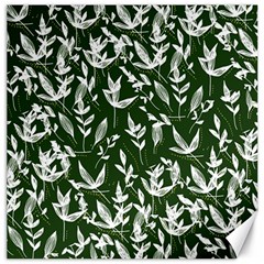 Leaves Pattern Wallpaper Watercolor Canvas 20  X 20  by Ravend