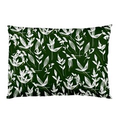 Leaves Pattern Wallpaper Watercolor Pillow Case by Ravend