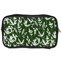 Leaves Pattern Wallpaper Watercolor Toiletries Bag (one Side) by Ravend