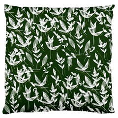 Leaves Pattern Wallpaper Watercolor Standard Flano Cushion Case (one Side) by Ravend