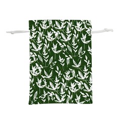 Leaves Pattern Wallpaper Watercolor Lightweight Drawstring Pouch (l) by Ravend