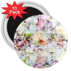 Dirt Puzzle Scrap Book Background 3  Magnets (10 Pack)  by Ravend