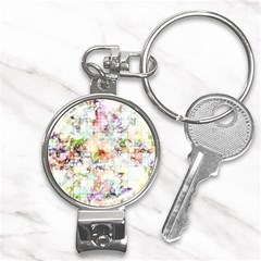 Dirt Puzzle Scrap Book Background Nail Clippers Key Chain by Ravend