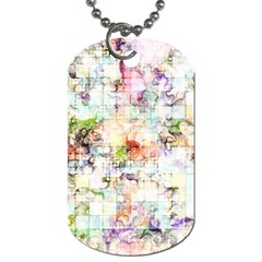 Dirt Puzzle Scrap Book Background Dog Tag (two Sides) by Ravend