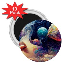 Quantum Physics Dreaming Lucid 2 25  Magnets (10 Pack)  by Ravend