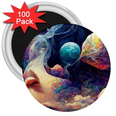 Quantum Physics Dreaming Lucid 3  Magnets (100 Pack) by Ravend