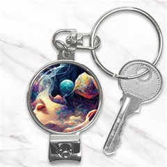 Quantum Physics Dreaming Lucid Nail Clippers Key Chain