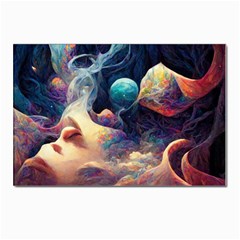 Quantum Physics Dreaming Lucid Postcard 4 x 6  (pkg Of 10)