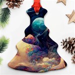 Quantum Physics Dreaming Lucid Christmas Tree Ornament (Two Sides) Back