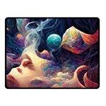 Quantum Physics Dreaming Lucid Double Sided Fleece Blanket (Small) 45 x34  Blanket Front