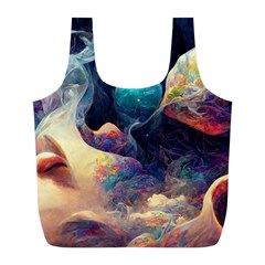 Quantum Physics Dreaming Lucid Full Print Recycle Bag (l) by Ravend