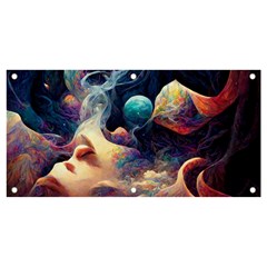 Quantum Physics Dreaming Lucid Banner And Sign 4  X 2  by Ravend