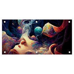 Quantum Physics Dreaming Lucid Banner And Sign 6  X 3  by Ravend