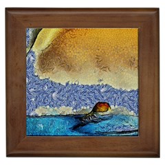 Abstract Painting Art Texture Framed Tile by Ravend