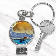 Abstract Painting Art Texture Nail Clippers Key Chain