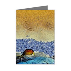 Abstract Painting Art Texture Mini Greeting Card by Ravend