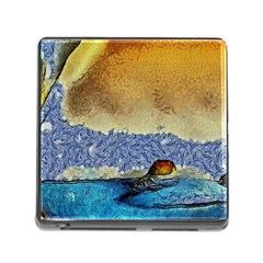 Abstract Painting Art Texture Memory Card Reader (square 5 Slot) by Ravend