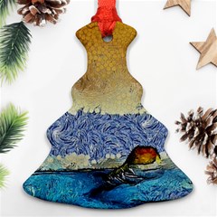 Abstract Painting Art Texture Christmas Tree Ornament (two Sides)