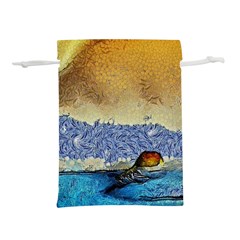 Abstract Painting Art Texture Lightweight Drawstring Pouch (l) by Ravend