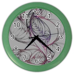 Abstract Background Watercolor Color Wall Clock by Ravend