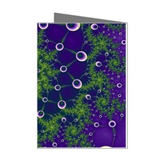 Fractal Spiral Abstract Background Mini Greeting Cards (pkg Of 8) by Ravend