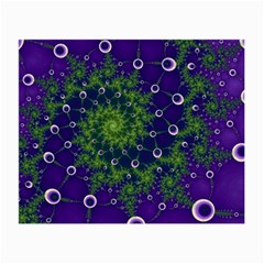 Fractal Spiral Abstract Background Small Glasses Cloth by Ravend