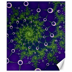 Fractal Spiral Abstract Background Canvas 8  X 10  by Ravend