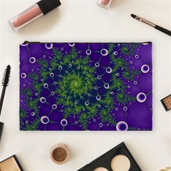 Fractal Spiral Abstract Background Cosmetic Bag (large) by Ravend