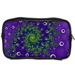 Fractal Spiral Abstract Background Toiletries Bag (One Side) Front