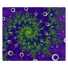 Fractal Spiral Abstract Background Double Sided Flano Blanket (small) by Ravend