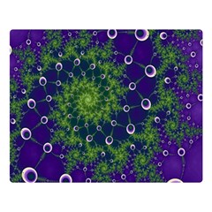 Fractal Spiral Abstract Background Double Sided Flano Blanket (large) by Ravend