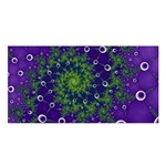 Fractal Spiral Abstract Background Satin Shawl 45  x 80  Front