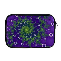 Fractal Spiral Abstract Background Apple Macbook Pro 17  Zipper Case by Ravend