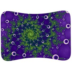 Fractal Spiral Abstract Background Velour Seat Head Rest Cushion by Ravend