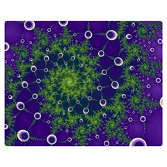 Fractal Spiral Abstract Background Flano Blanket (medium)