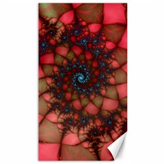 Fractals Abstract Art Red Spiral Canvas 40  X 72 