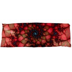 Fractals Abstract Art Red Spiral Body Pillow Case (dakimakura) by Ravend