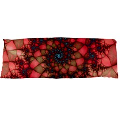 Fractals Abstract Art Red Spiral Body Pillow Case Dakimakura (two Sides) by Ravend