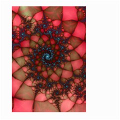 Fractals Abstract Art Red Spiral Large Garden Flag (two Sides) by Ravend